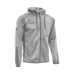 [10/01/06042/GRIJS/WIT/116] 10/01/06042 - ELITE HOODED JACKET  (116, GREY/WHITE)