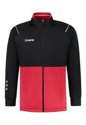 [10/01/00085/1095-104] 10/01/00093 CITY TRAINING JACKET (kopie) (104, ZWART/ROOD/WIT)
