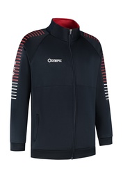 [10/01/000843026-116] 10/01/00084 STRIPED TRAINING JACKET (116, NAVY/ROOD/WIT)
