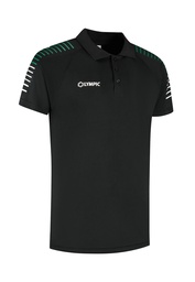 [10/01/090081103-116] 10/01/09008 STRIPED POLO (116, ZWART/GROEN/WIT)