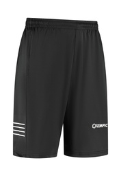 [10/01/100081006-XXL] 10/01/10008 STRIPED TRAININGSHORT (XXL, ZWART/WIT)