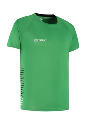 [10/01/020244080-116] 10/01/02024 STRIPED SHIRT s/s (116, VERT/NOIR/BLANC)