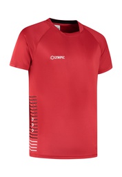 [10/01/020242080-116] 10/01/02024 STRIPED SHIRT s/s (116, ROUGE/NOIR/BLANC)