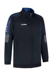 [10/01/000844041-116] 10/01/00084 STRIPED TRAINING JACKET (116, NAVY/KOBALT/WIT)
