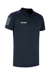 [10/01/09008NAVY/PAARS/WIT-116] 10/01/09008 STRIPED POLO (116, MARINE/MAUVE/BLANC)