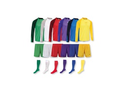 10/01/02005 PROMO SET (elite shirt + short orleans + Tony sock) (10/01/02004 - ELITE shirt l/s (116, GEEL), 10/01/03010 - SHORT ORLEANS (116, GEEL), 06/3000 - TONY SOCK (XS, MARINE))