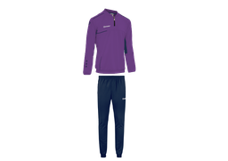 [1041-116] 10/01/00051 - FIELD JOGGING (sweater + pants) (116, PAARS/NAVY/WIT)