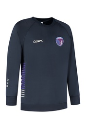 [10/01/06008M-NAVY/PAARS/WIT] 10/01/06008 SWEATER ZEPPEREN-BRUSTEM (M)