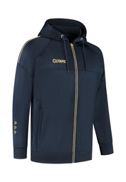 [10/01/060493038-116] 10/01/06049 GOLD HOODED JACKET (116, MARINE/GOLD)