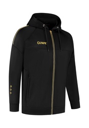 [10/01/060491001-116] 10/01/06049 GOLD HOODED JACKET (116, BLACK/GOLD)