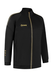 [10/01/1001-116] 10/01/00089 GOLD TRAINING JACKET (116, ZWART/GOUD)