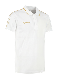 [10/01/0038-S] 10/01/09009 GOLD POLO (S, WHITE/GOLD)